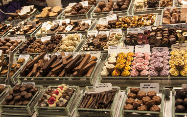 chocolate at market