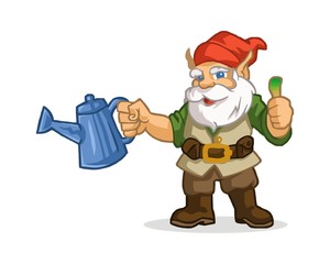 Gnome dwarf character image vector