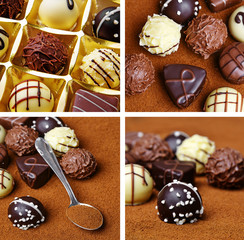 chocolade pralines - detail