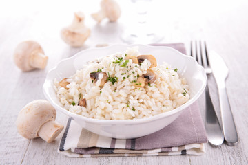 mushroom risotto