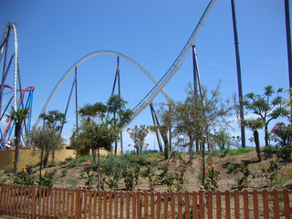 ride a roller coaster in Spain