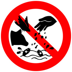 Don't feed the animals sign including bird, fish, and dog, creat