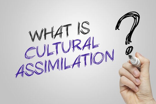 Hand writing what is cultural assimilation