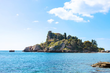 island Isola Bella in Ionian Sea near Taormina