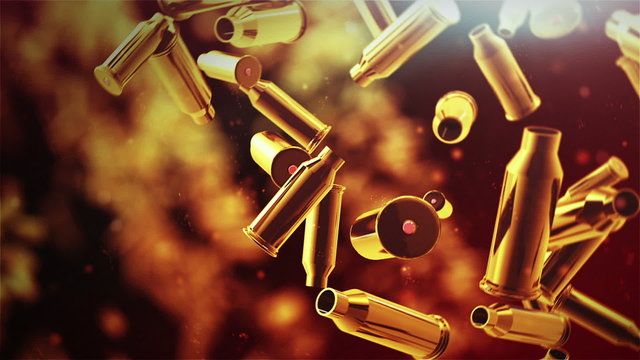 Falling bullet background