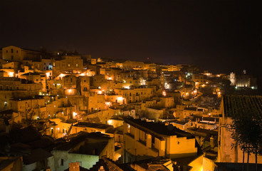 Naklejka premium Panoramic view of Matera. Basilicata. Italy.