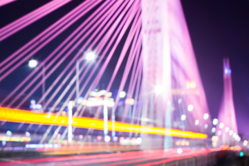 Fototapeta na wymiar blurred bridge traffic