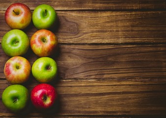 Fresh colorful apples