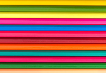 Colour pencils background close up