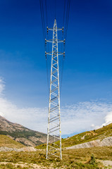 Strommasten in den Alpujarras Andalusien