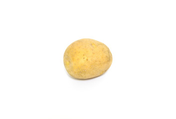 Fototapeta premium Raw Potato on white background