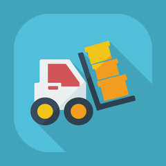 Flat modern design with shadow transporter