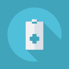 Flat modern design with shadow vector icons: medical