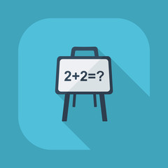 Obraz premium Flat modern design with shadow vector icons: school board