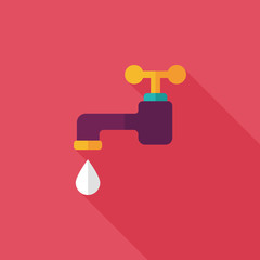 Environmental protection concept flat icon with long shadow,eps1