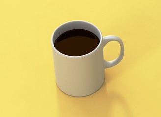 Kaffee Tasse weiss Vorlage mit Hintergrund