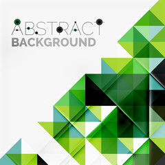 Fototapeta premium Abstract geometric background. Modern overlapping triangles