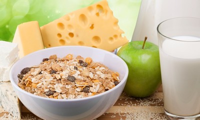 Healthy Eating. Dairy Breakfast