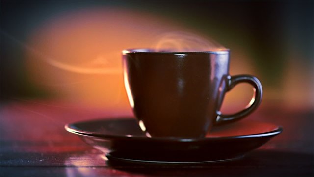 Coffee or Tea. Cup of Hot Espresso
