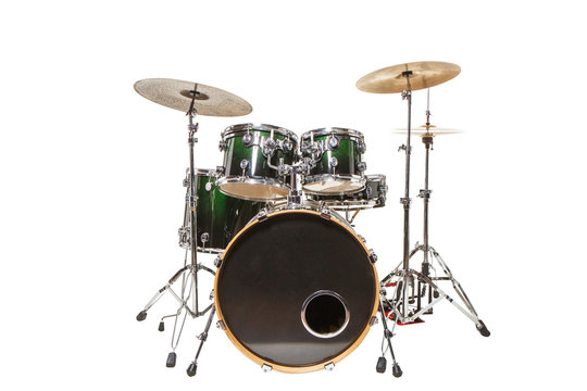 Drums on a white background
