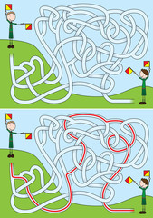Boy scouts maze