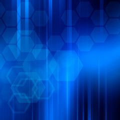 Obraz premium blue digital abstraction background