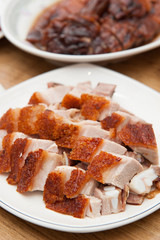 Roast pork Chinese style, hongkong chinese cuisines
