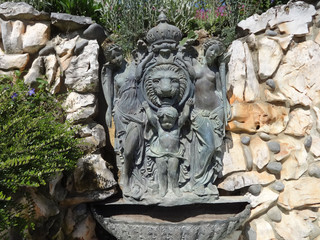 Steel Lion Head Sculpture