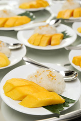 Classic Thai Mango Sticky Rice Dessert