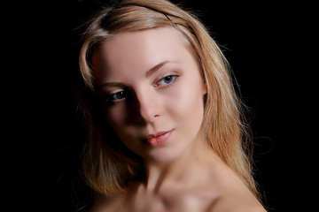Fototapeta premium Beautiful Blond Fashion Model Portrait