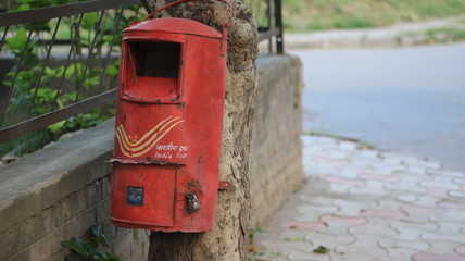 Letter box old on street