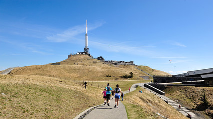 Jogging, sommet du Puy de dôme