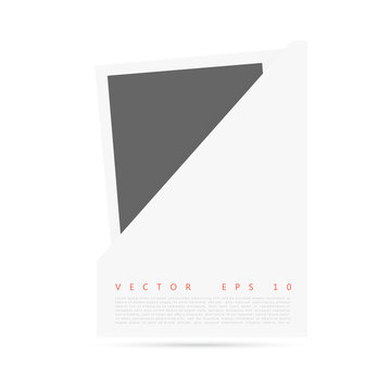 Vector white Origami paper banner for you