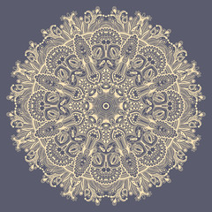 mandala, circle decorative spiritual indian symbol of lotus flow
