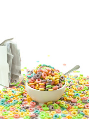 Morning mess cereal loops bottom border