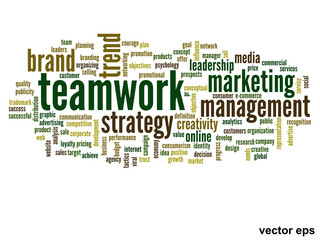 Vector conceptual business word cloud