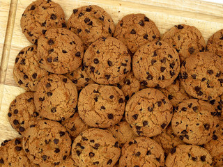 Cookies on cutting board