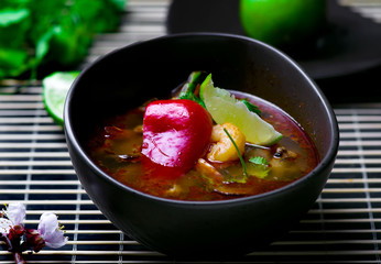 soup Tom yam kung .