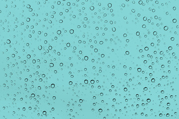 Water drops on glass