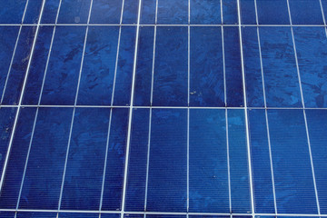 Solar panels or solar cell close up