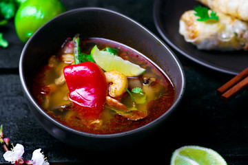 soup Tom yam kung .