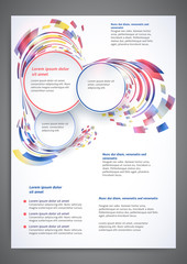 Abstract colored flyer