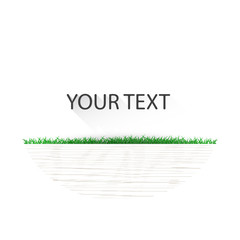 Green spring background with place for text