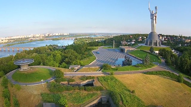 Kiev City - the capital of Ukraine. Memorial complex