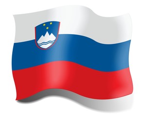 Obraz premium Flag of Slovenia