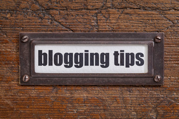 blogging tips label