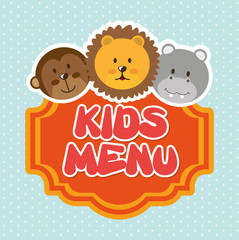 Fototapeta na wymiar kids menu