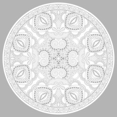 coloring book page for adults - zendala