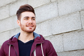 Fototapeta premium Casual cool young man with beard