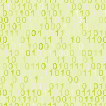 Seamless background with binary code for your design